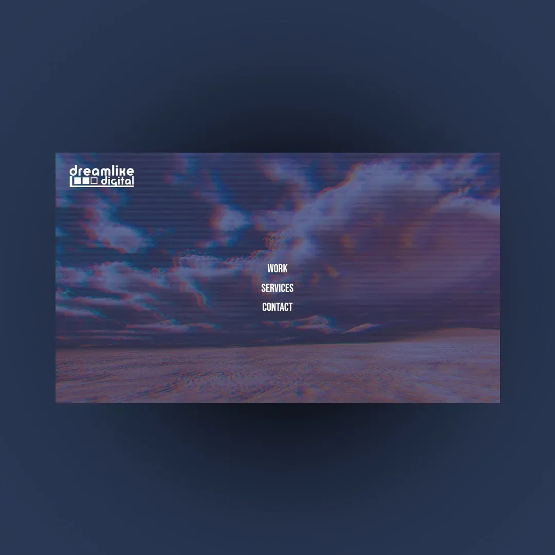 Dreamlike Digital landing page concept